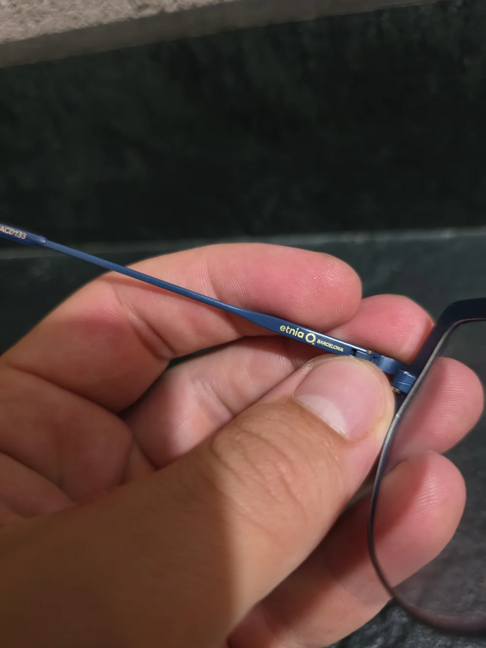 Etnia Barcelona Aleksandra PGBL 51-19-143 Blue Rose Gold Cat Eye Eyeglasses